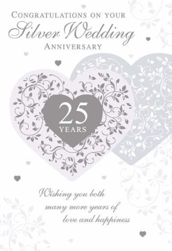 Picture of SILVER WEDDING ANNVIERSARY CARD